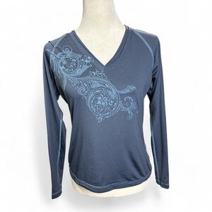 Y2k Grunge Blue Long Sleeve